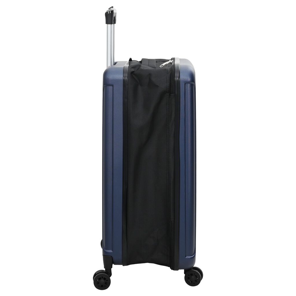 vidaXL Сгъваем куфар с твърда обвивка 20'' Тъмен син 34x23x55.5 см ABS