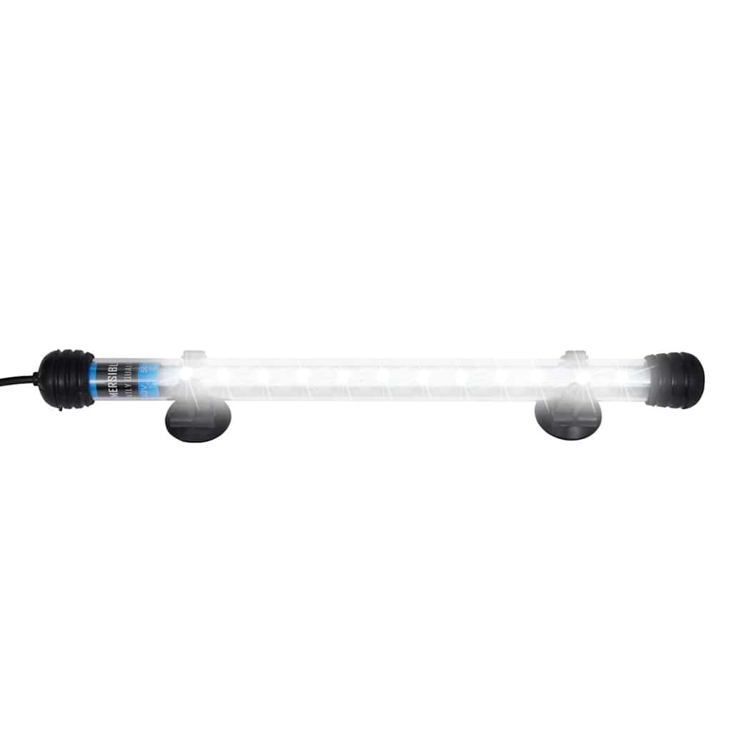 vidaXL LED аквариумна лампа 28 см бяла