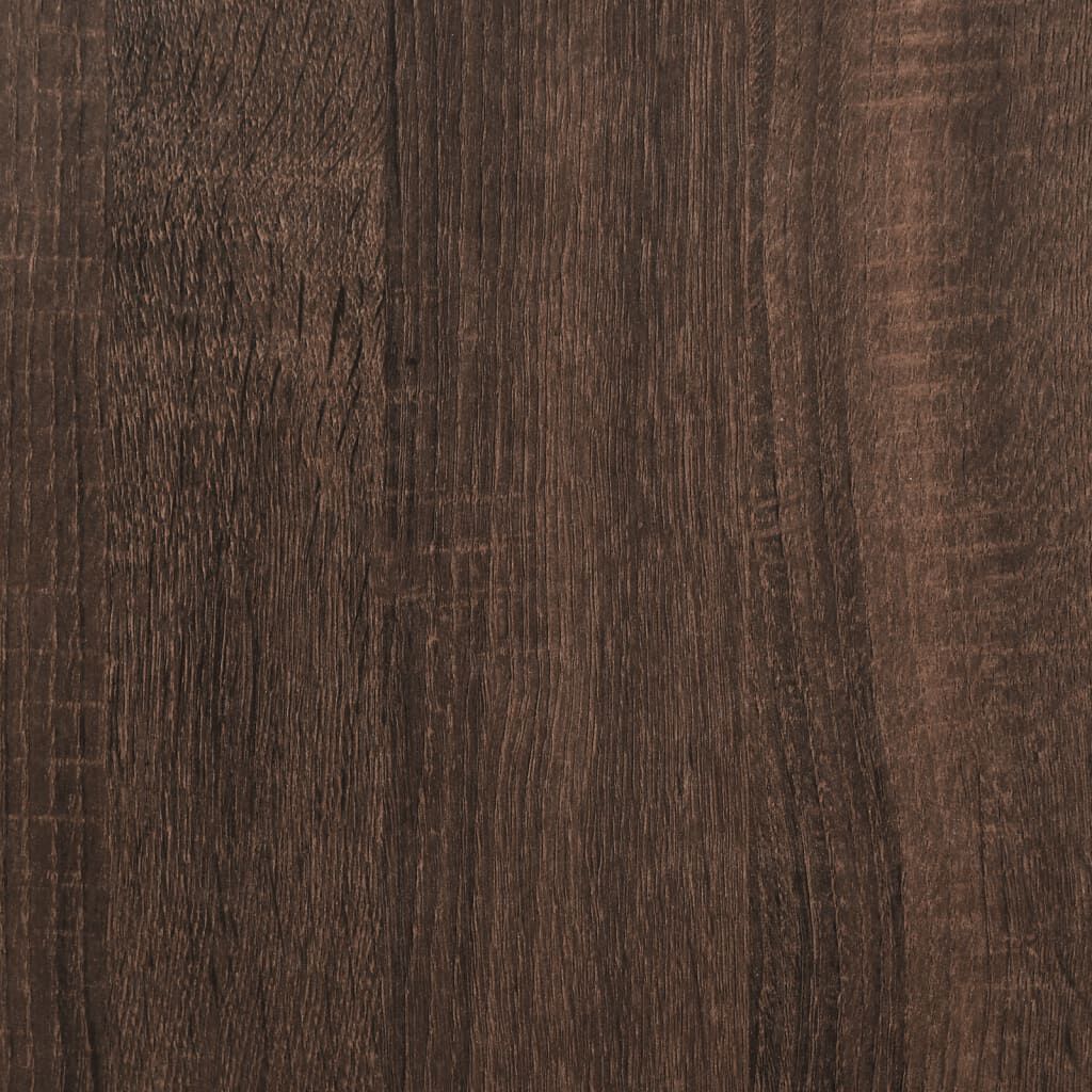 vidaXL Кухненска количка, кафяв дъб, 60,5x50x105 см, инженерно дърво